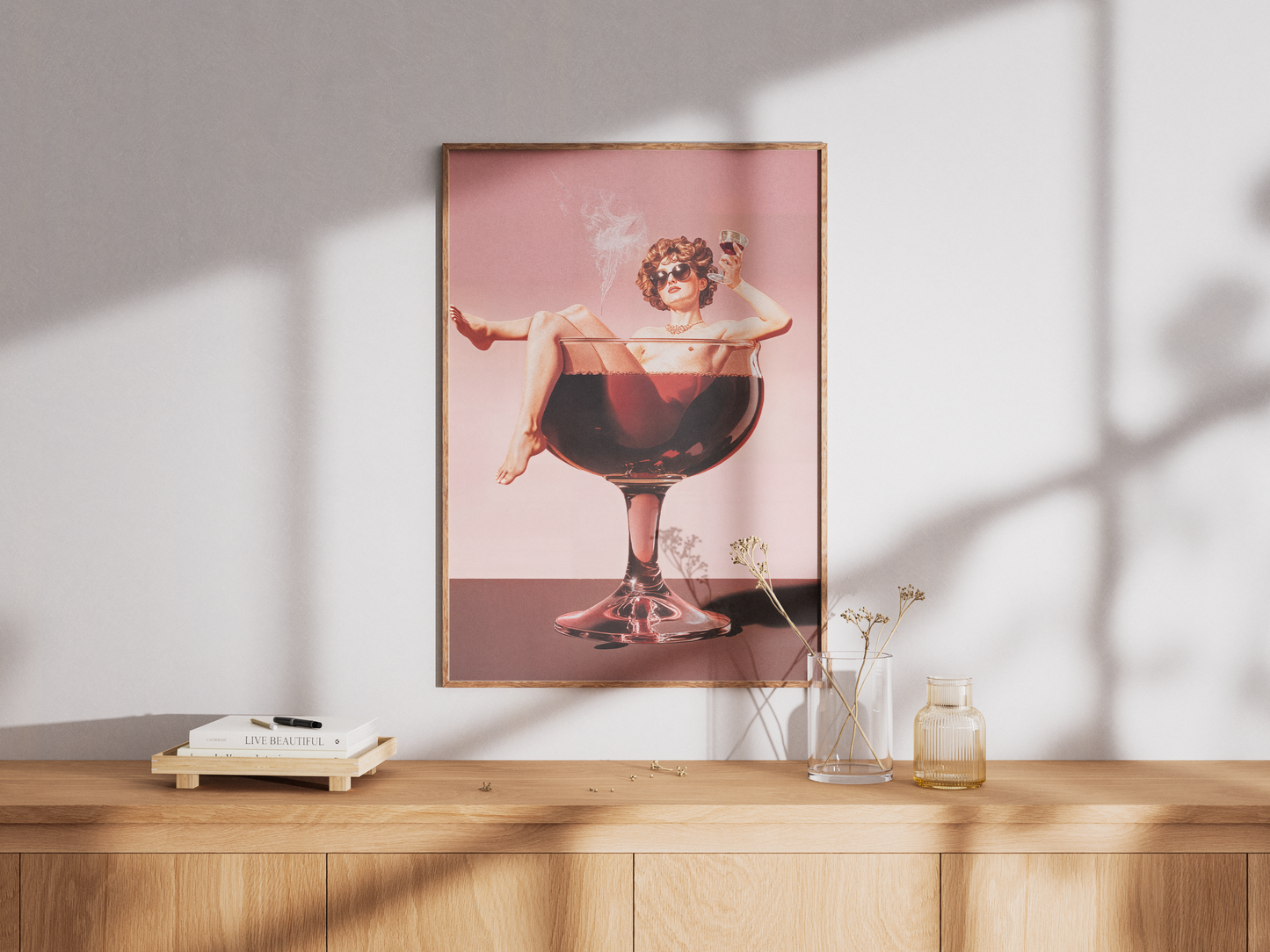 Woman in Wine Sip